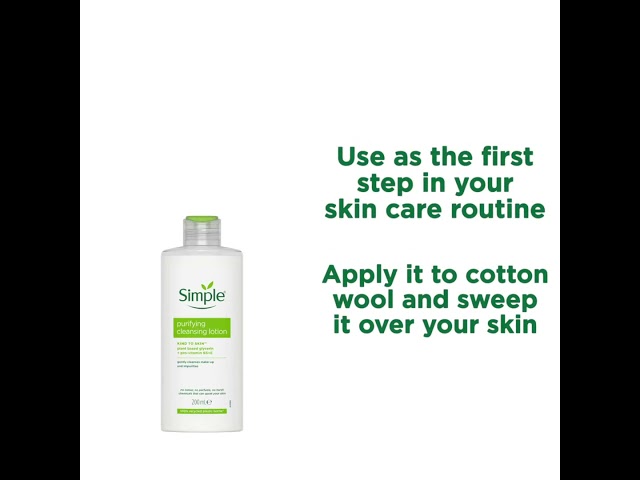 „Simple Kind to Skin“ valomasis valomasis losjonas 200 ml