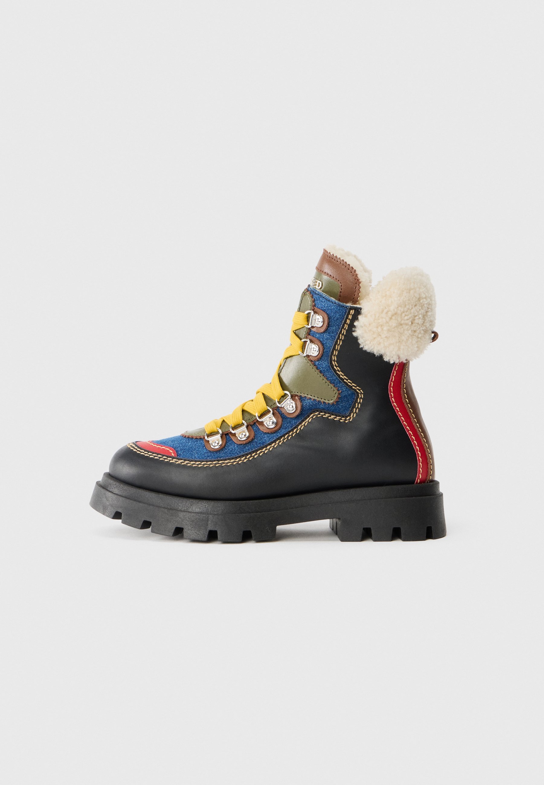 Dsquared2 UNISEX - Stivaletti stringati - nero/rosso/denim/kaki/marrone