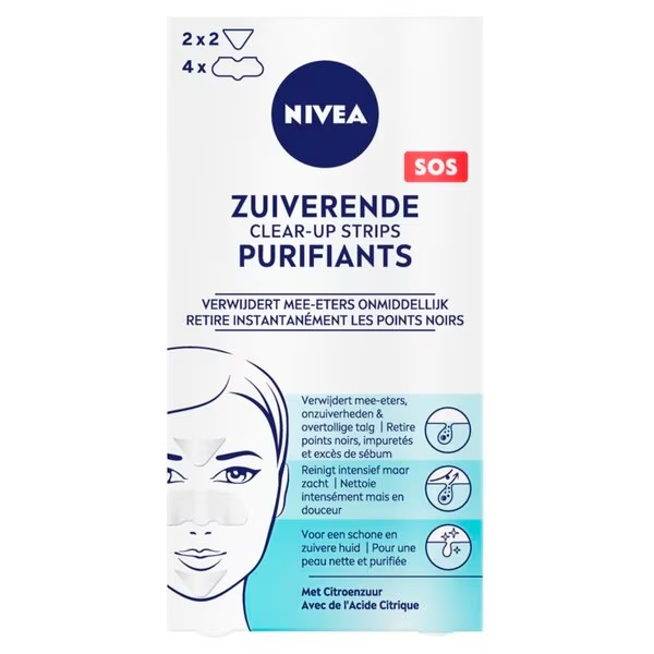 NIVEA čistilni trakovi za nego obraza<br>6 kosov