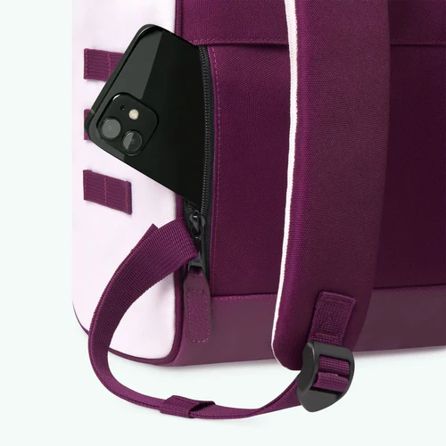 Cabaia Mochila mediana Kingston Adventurer, color morado.