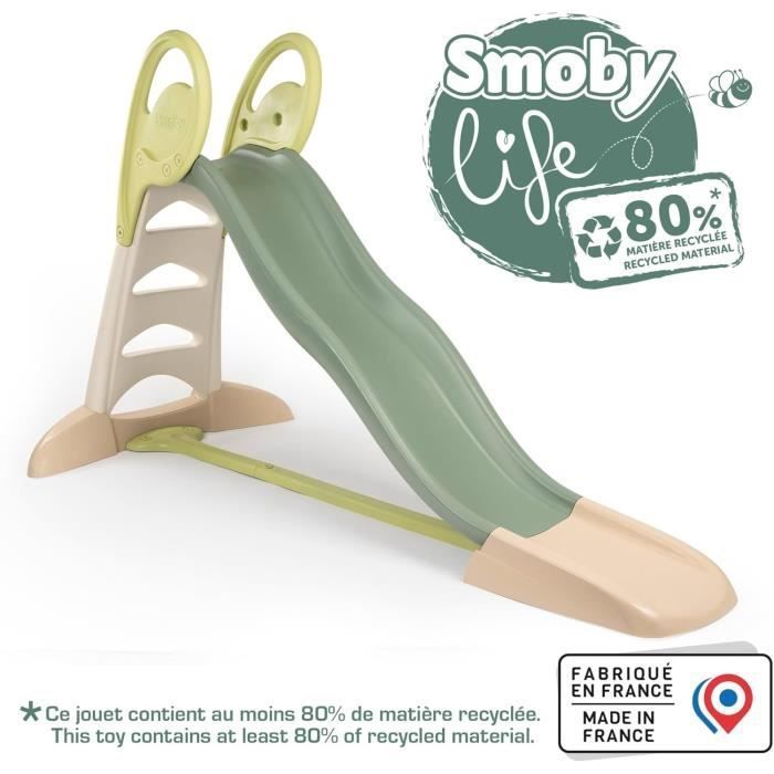 SMOBY Life - Scivolo XL - Scivolo da 2,3 m - Gradini antiscivolo - Età 3+