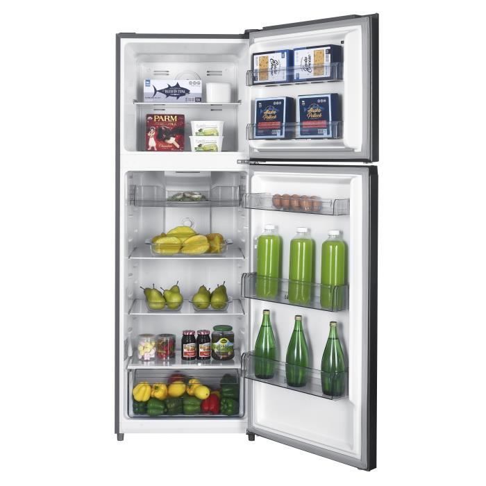 Continental Edison CEF2D334NFS Top Freezer Fridge Freezer - Total No Frost - Energy Class E - Inverter Motor - 334L - W60xH170cm Stainless Steel
