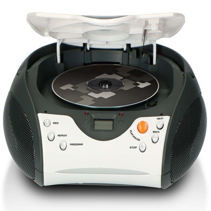 Lenco SCD-24 branco - Rádio portátil com leitor de CD - Branco