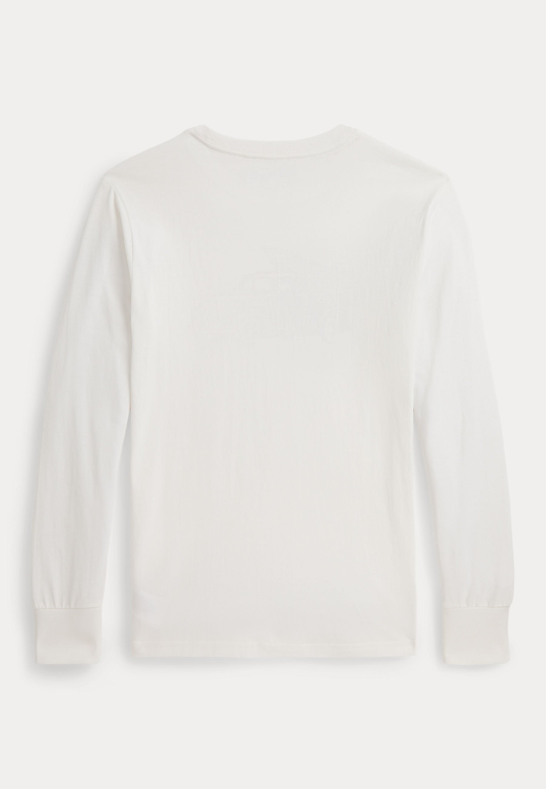 Polo Ralph Lauren T-shirt met lange mouwen van katoen met vrachtwagenprint - Top met lange mouwen - trophy cream