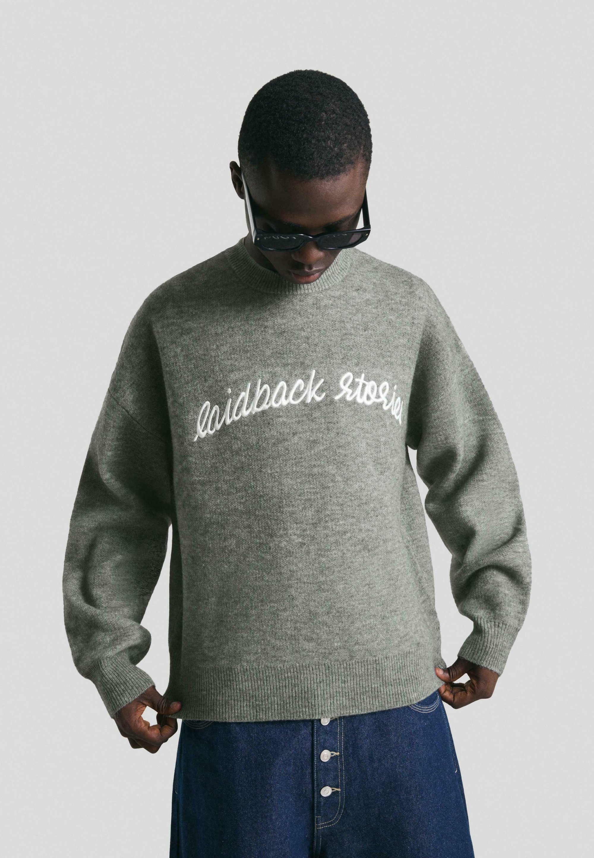 Bershka Jumper - szary