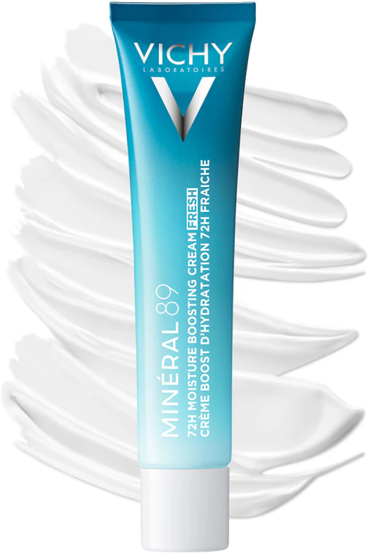 Vichy Minéral 89 72H Creme Hidratante Facial - Creme facial hidratante e refrescante com ácido hialurônico.