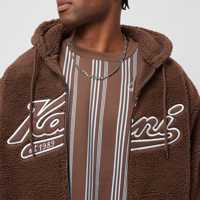 Varsity Teddy Full Zip Hoodie