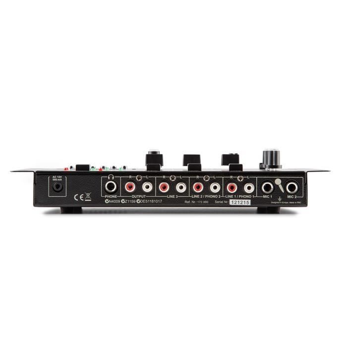 Table de mixage 4 canaux Vonyx STM3030 - Port USB, Bluetooth sans fil, 2 canaux phono/ligne, 1 canal MP3