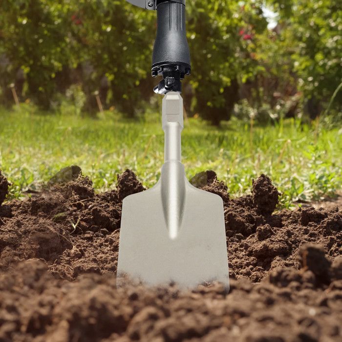 Long-Handled Electric Hammer and Shovel, for Digging Seedbeds, Shoveling and Trenching