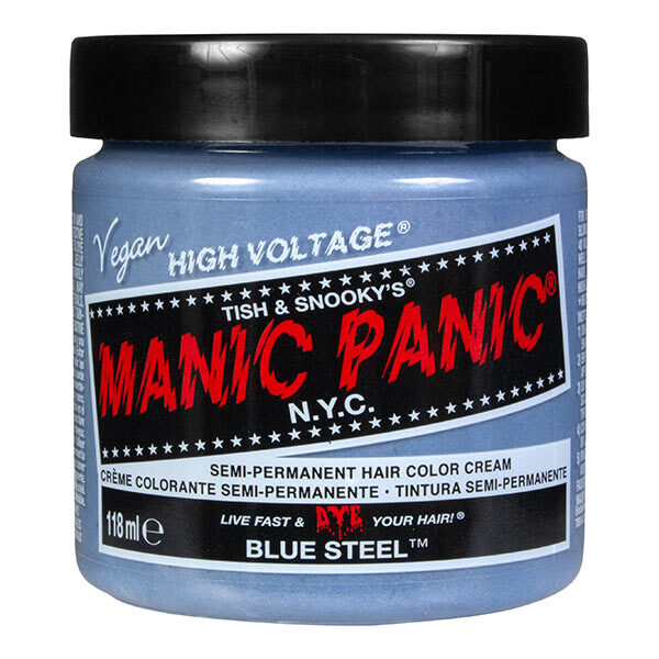 Manic Panic High Voltage plaukų dažai, mėlyni, plieno sidabro spalvos, 118 ml