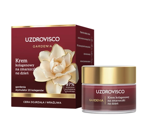 Uzdrovisco Gardenia krem kolagenowy na zmarszczki na dzień 50 ml