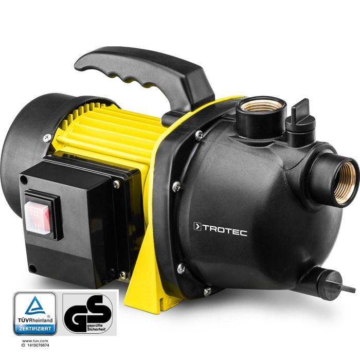 TROTEC Pompe de jardin TGP 1000 E - 1000 watts - 3300 l/h - 42m hauteur refoulement