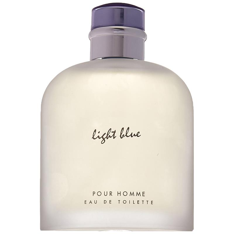 Eau de Toilette azul claro em spray, 200ml, para homens.