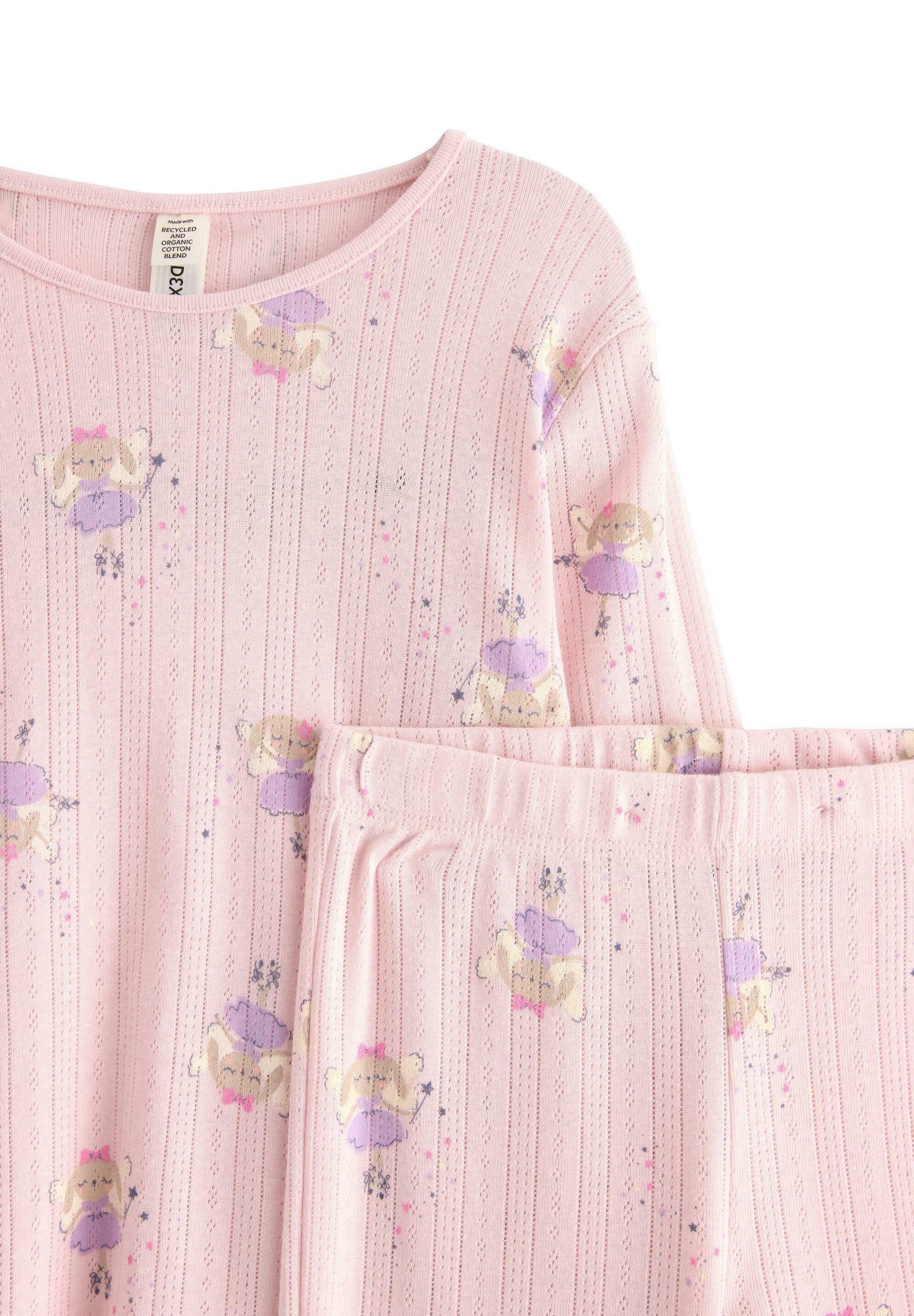Lindex FLARE POINTELLE SET - Pyjamaset - lichtroze