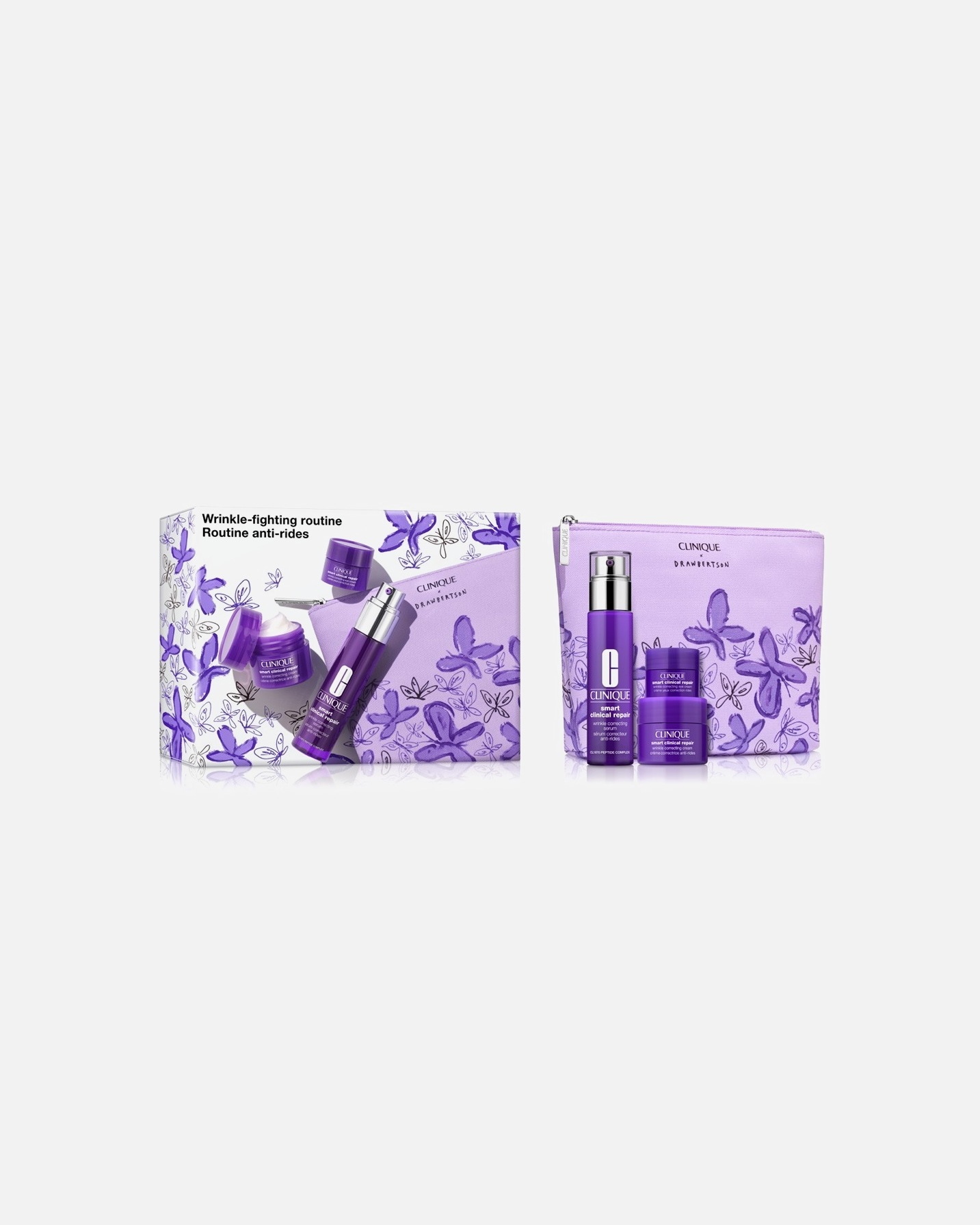 „Clinique Smart Wrinkle Fighting Routine“ veido priežiūros rinkinys – 1 dalis