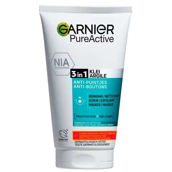 Garnier Pure Active глина против бубуљица 3 у 1<br>150ml - Проблемна кожа
