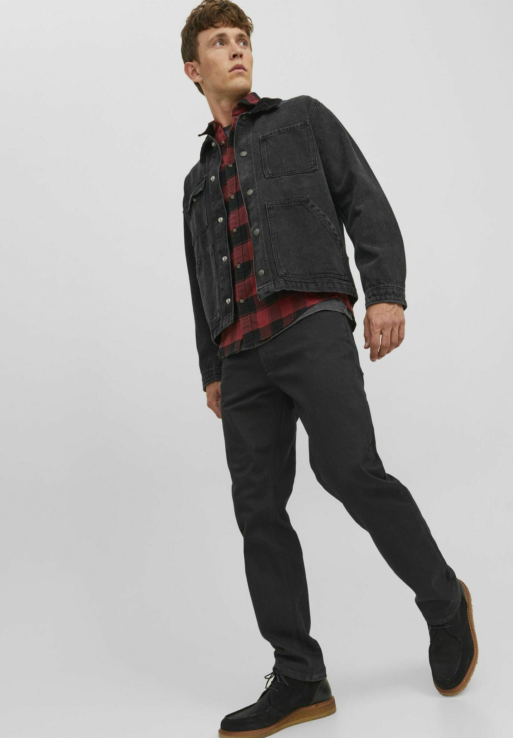 Jack & Jones Clark - Jeans a gamba dritta - denim nero
