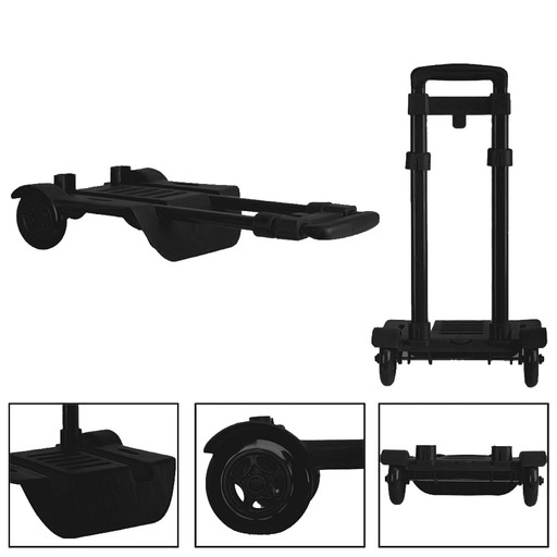  Carro Portamochilas Plegable Perona Negro
