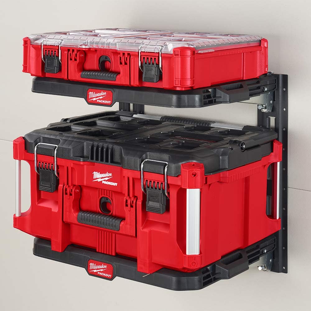 MILWAUKEE 2-delte vertikale E-sporhylleskinner PACKOUT™ 48228482