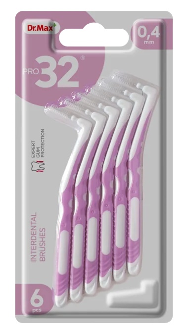 DR. MAX Dr. Max Pro32 Interdentalbürste 0,4 mm 6 Stück Mundhygiene