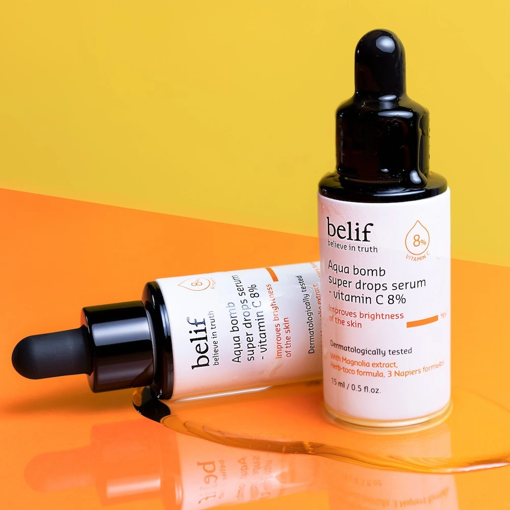 belif Aqua bomb super drops serum - vitamin C 8%