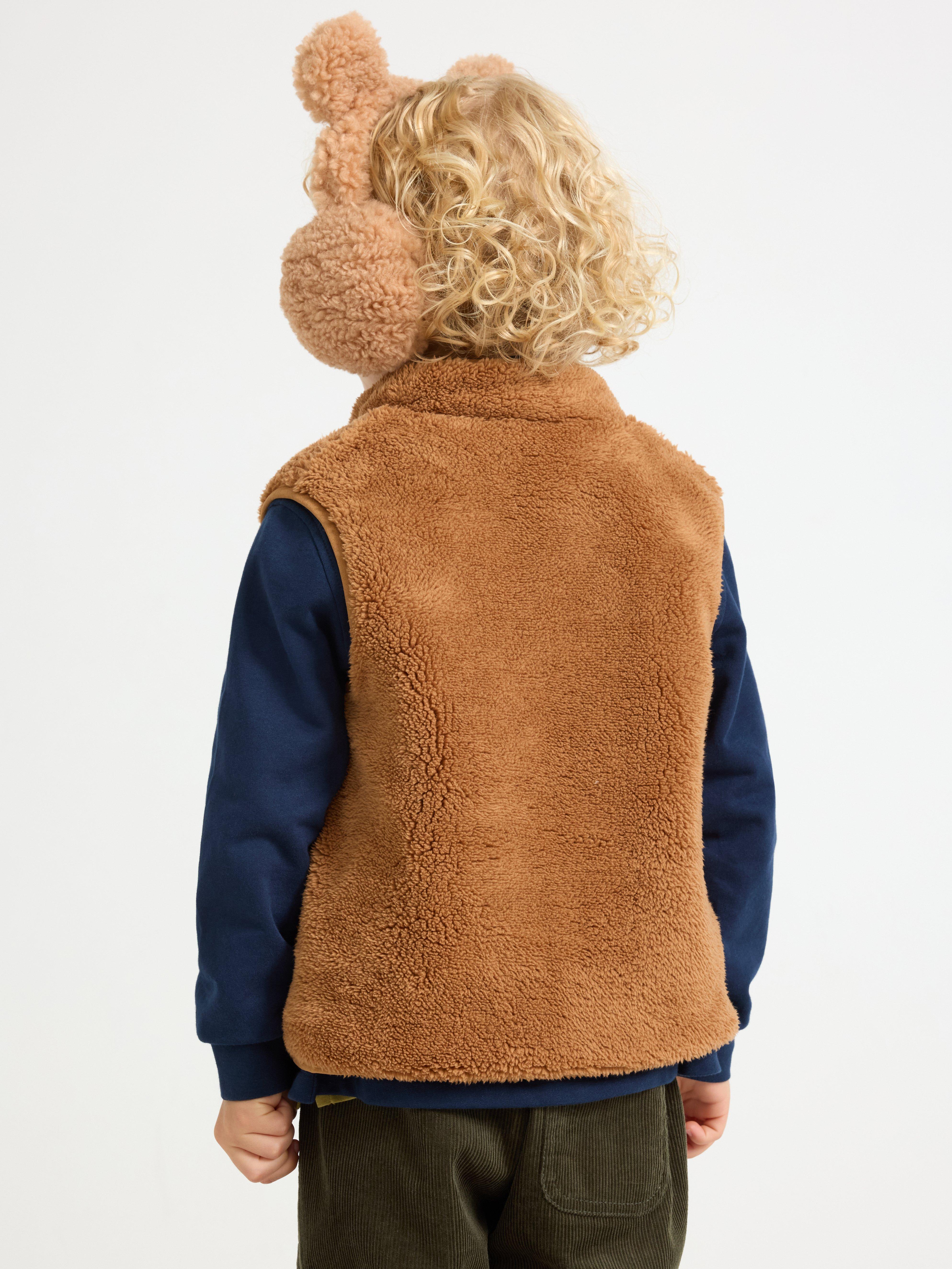 Väst i pile Light Dusty Brown