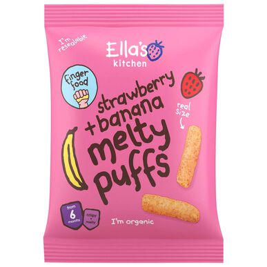 Ellas kjøkken banan- og jordbærsnack 20 g 20 g