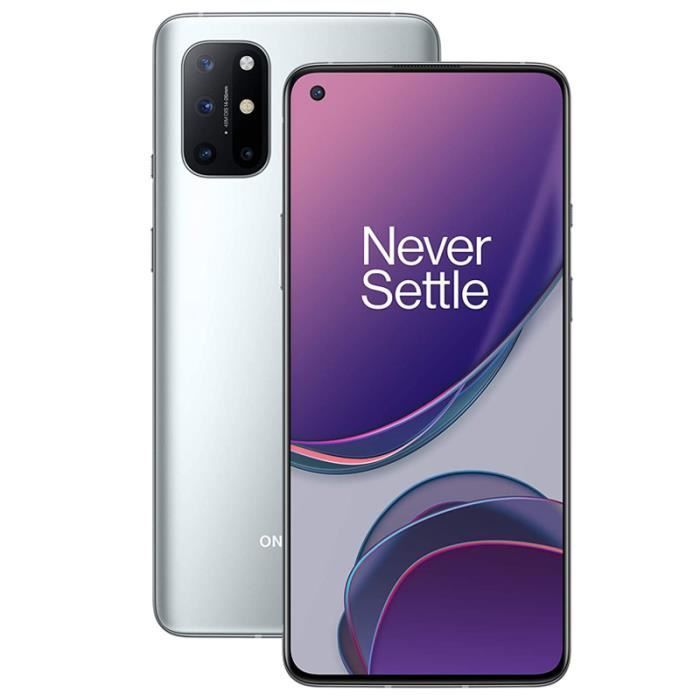 Smartphone OnePlus 8T 8 T 8 GB 128 GB Snapdragon 865 5G Argento