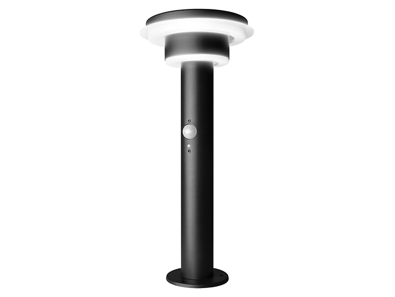 Lampa solarna Endura Style LED 40 cm stalowa czarna
