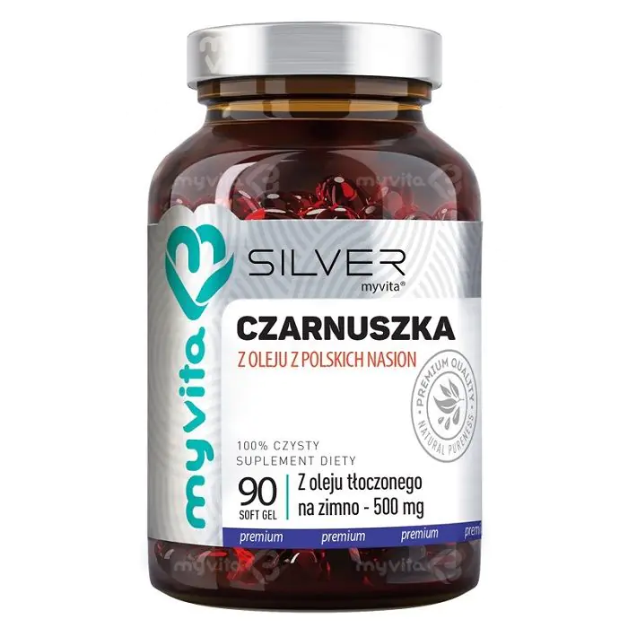 MyVita Olej z Czarnuszki 500 Mg 90 Kapsułek