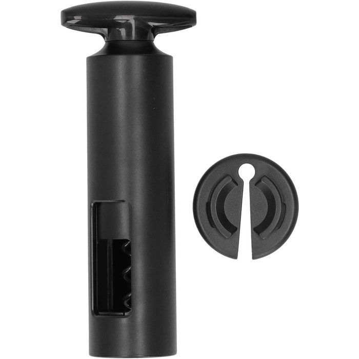 Cork opener, wine stopper, T-shaped model with foil cutter, kitchen and bar accessories
