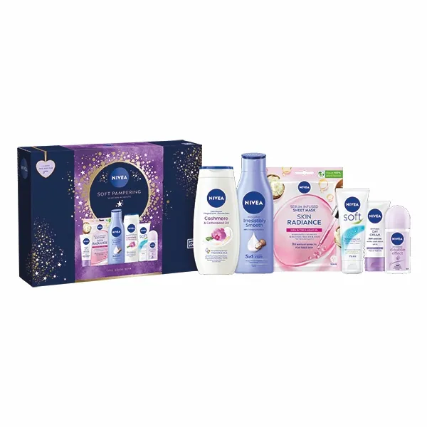 Nivea Soft Pampering -puskuripakkaus