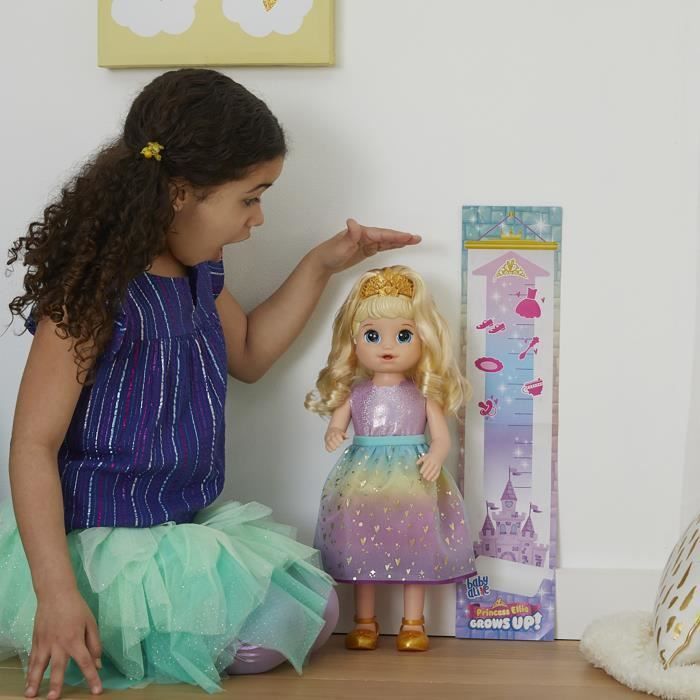 Prinsessa Ellie-nukke kasvaa aikuiseksi! - Baby Alive - Vaaleat hiukset - 3-vuotiaille ja sitä vanhemmille lapsille