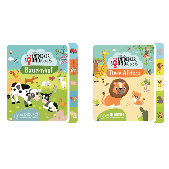 Set de cărți sonore Marele meu explorator „Fermă” și „Animalele Africii”