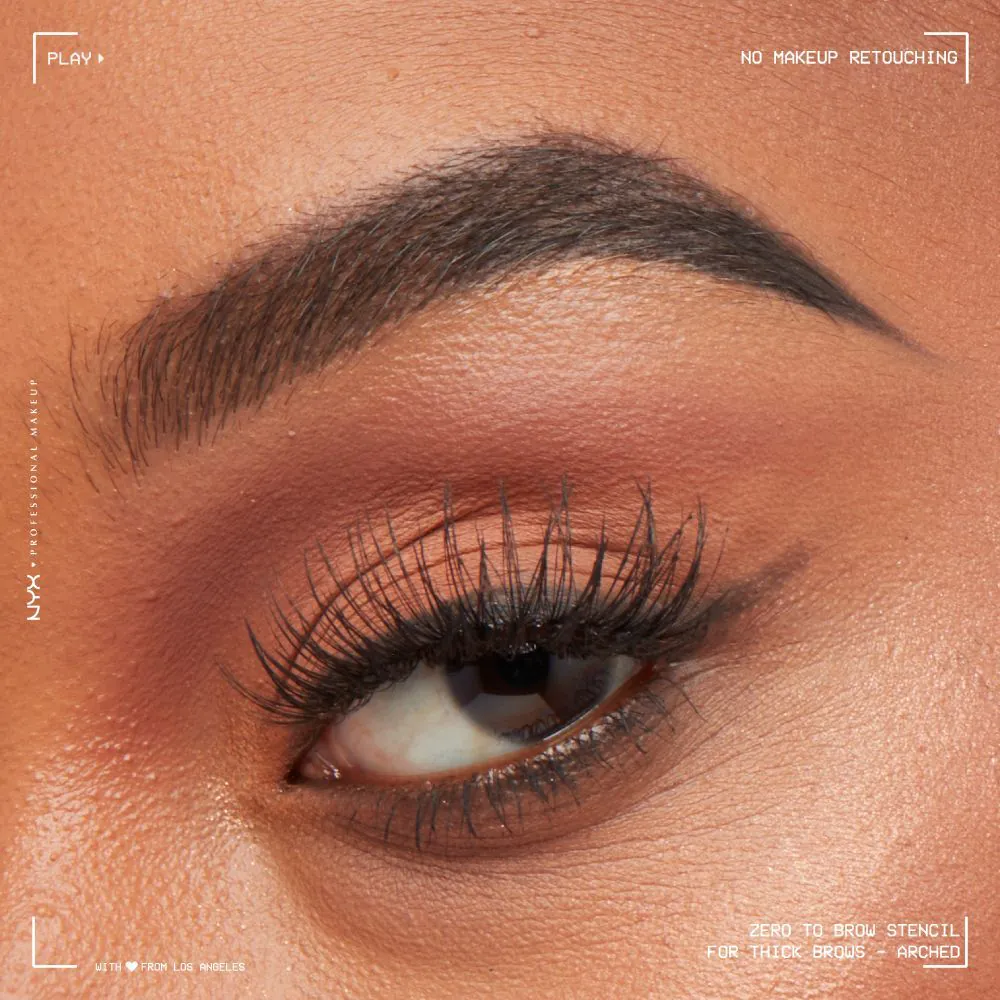 NYX Zero To Brow Szablon do brwi Thick Brow 4 szt.