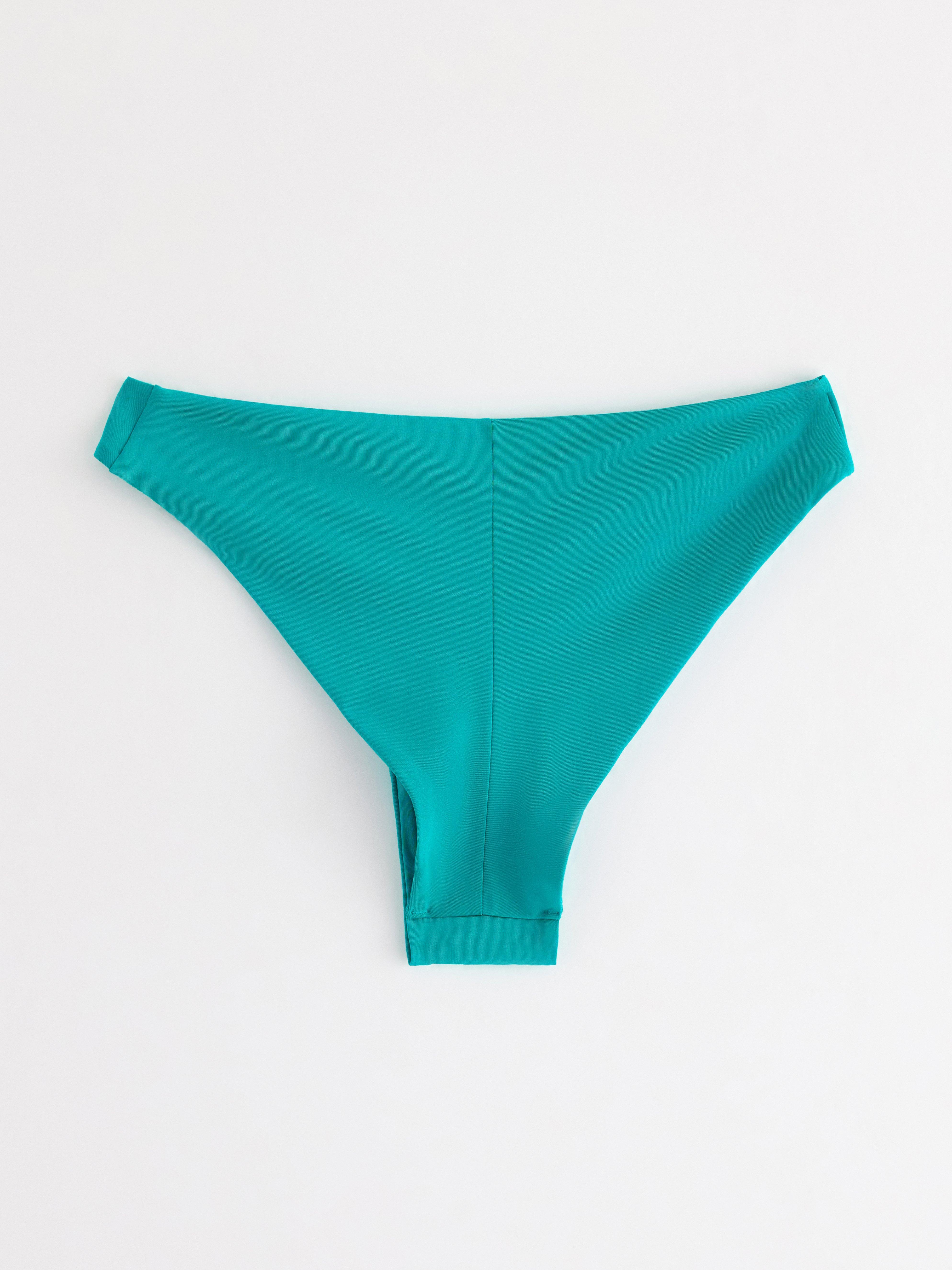 Braguita de bikini brasileña color turquesa oscuro