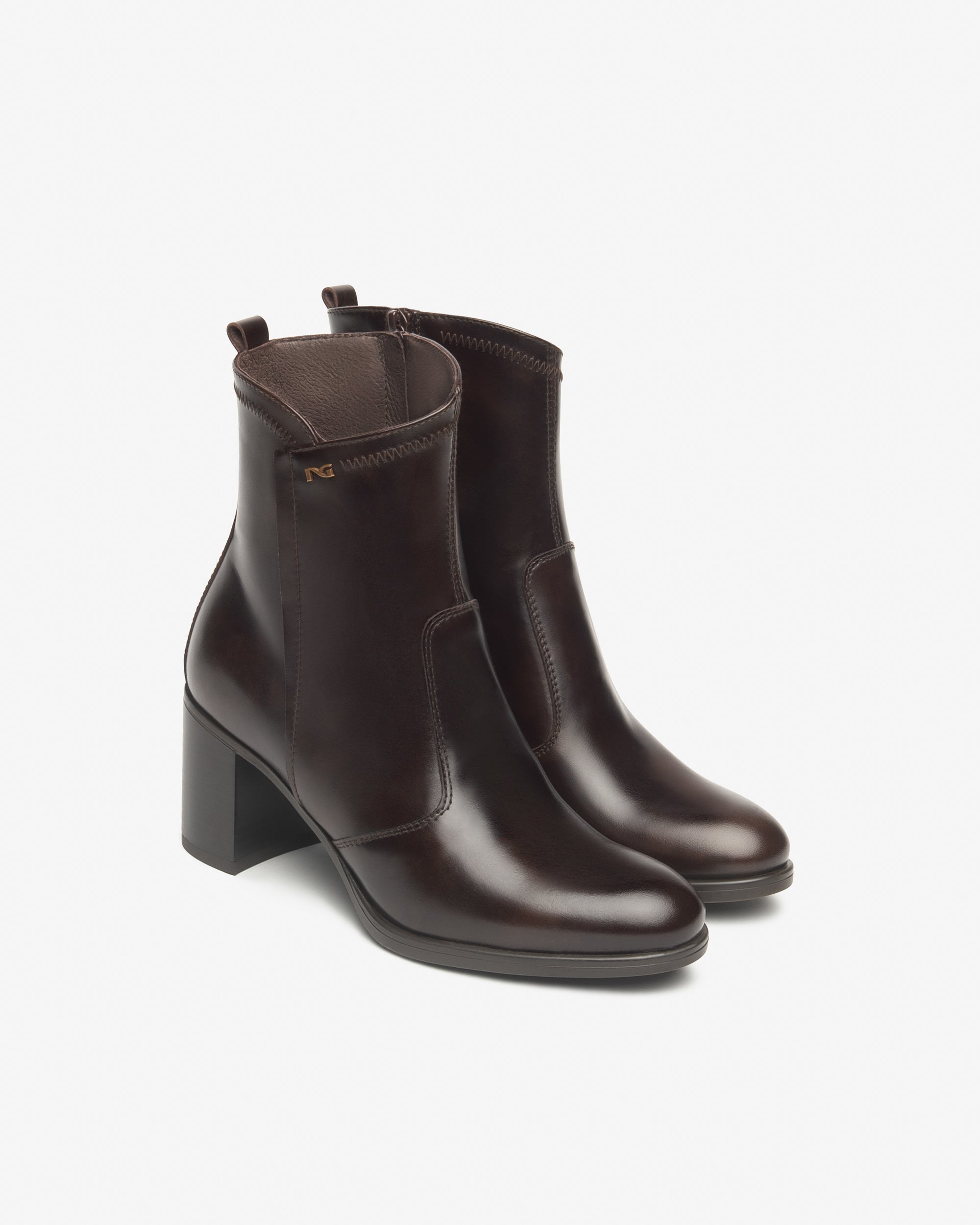  Damen-Ankle-Boots aus Leder