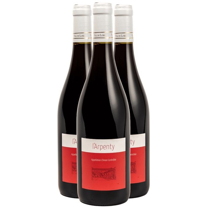 Domaine de l'Arpenty Chinon 2021 - Vin Rouge du Val de Loire (3x75cl) BIO