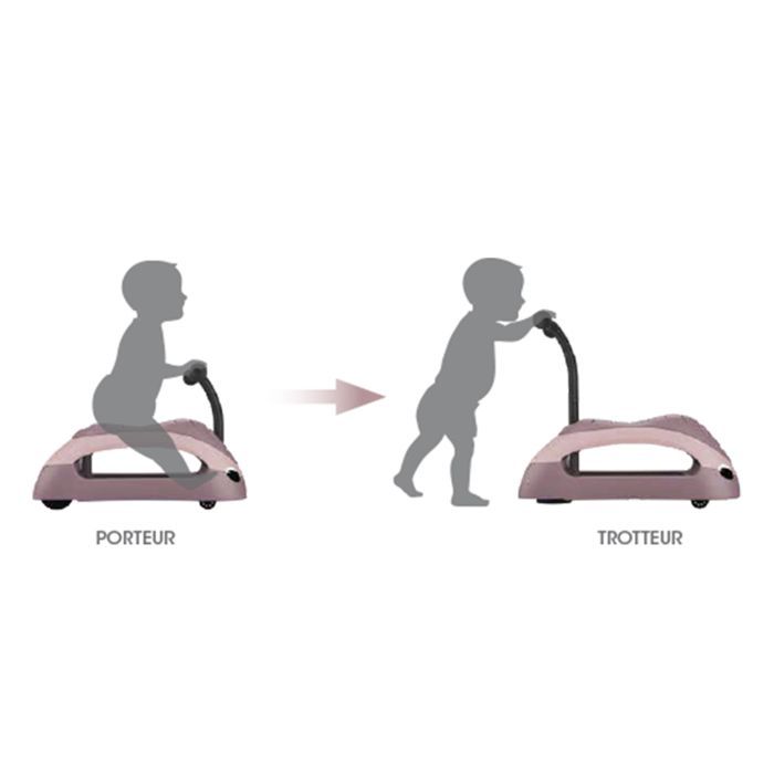 Globber - WALK N' ROLL 2 IN 1 ECO Baby Walker - Berry Pink