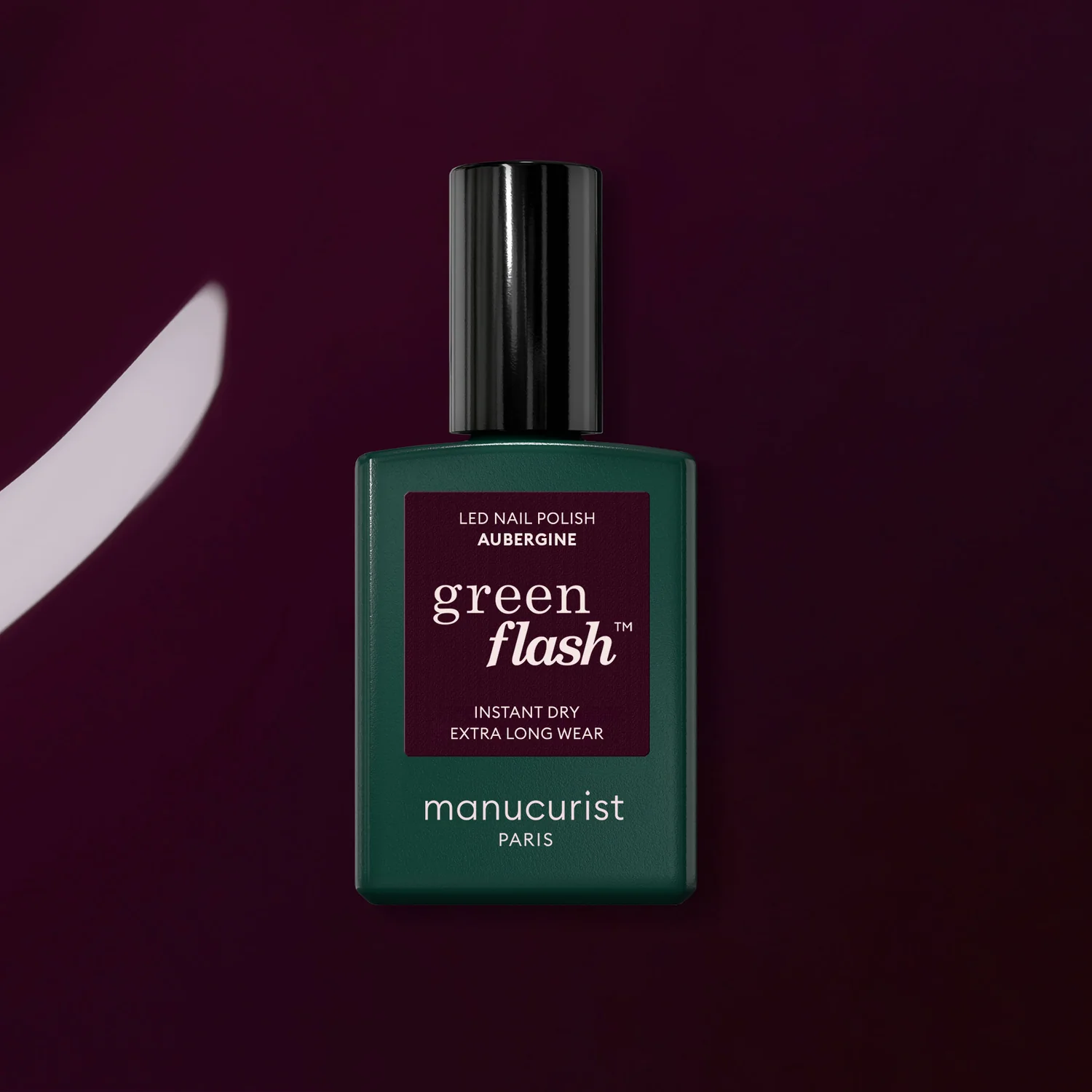 Semi-permanent LED Green Flash™ - 15 ml Aubergine