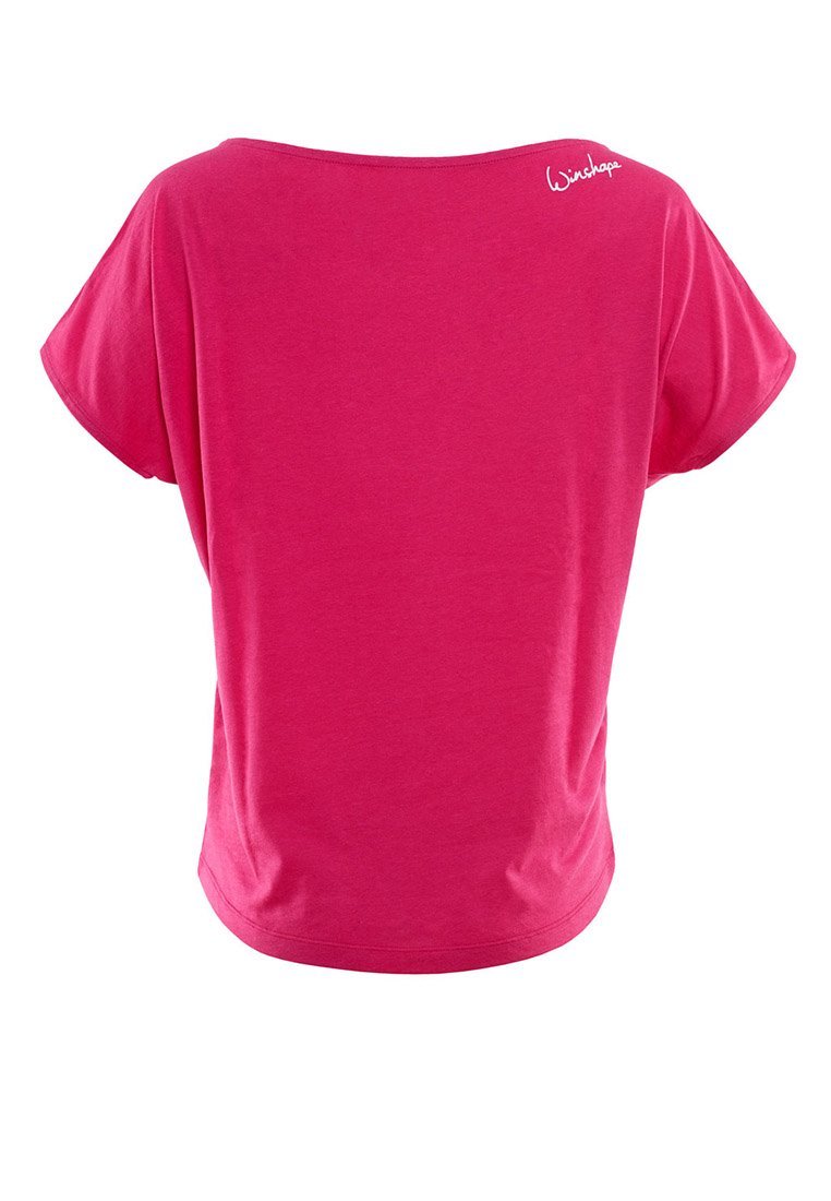 Winshape MCT002 ULTRA LEICHT - Bedrucktes T-Shirt - Dunkelrosa/Glitzer/Weiß