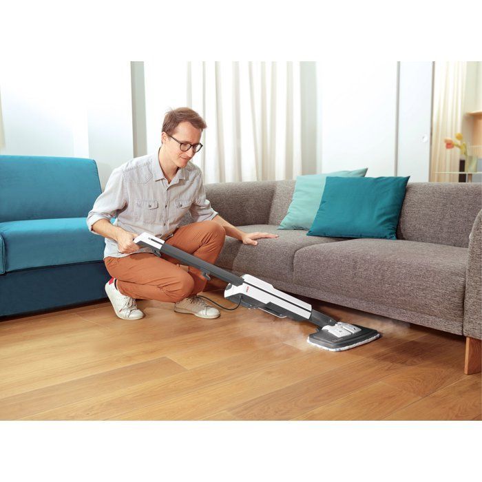 POLTI VAPORETTO SV660 STYLE - 2-in-1 Steam Mop - All Floors - 1500 W - 0.5 L - 6 m Cable - Grey / White