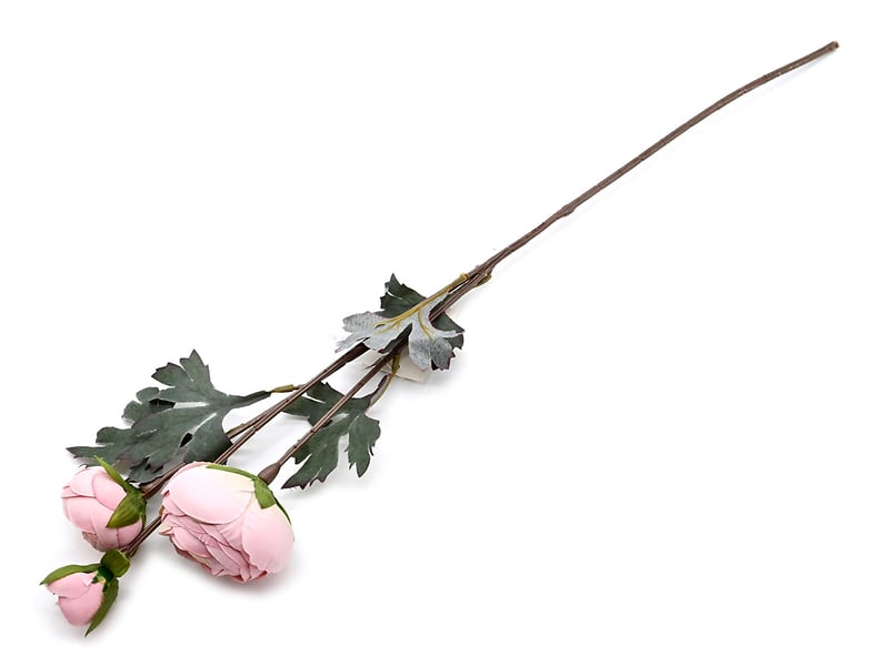 Sztuczne gałązki peonia 64 cm różowa