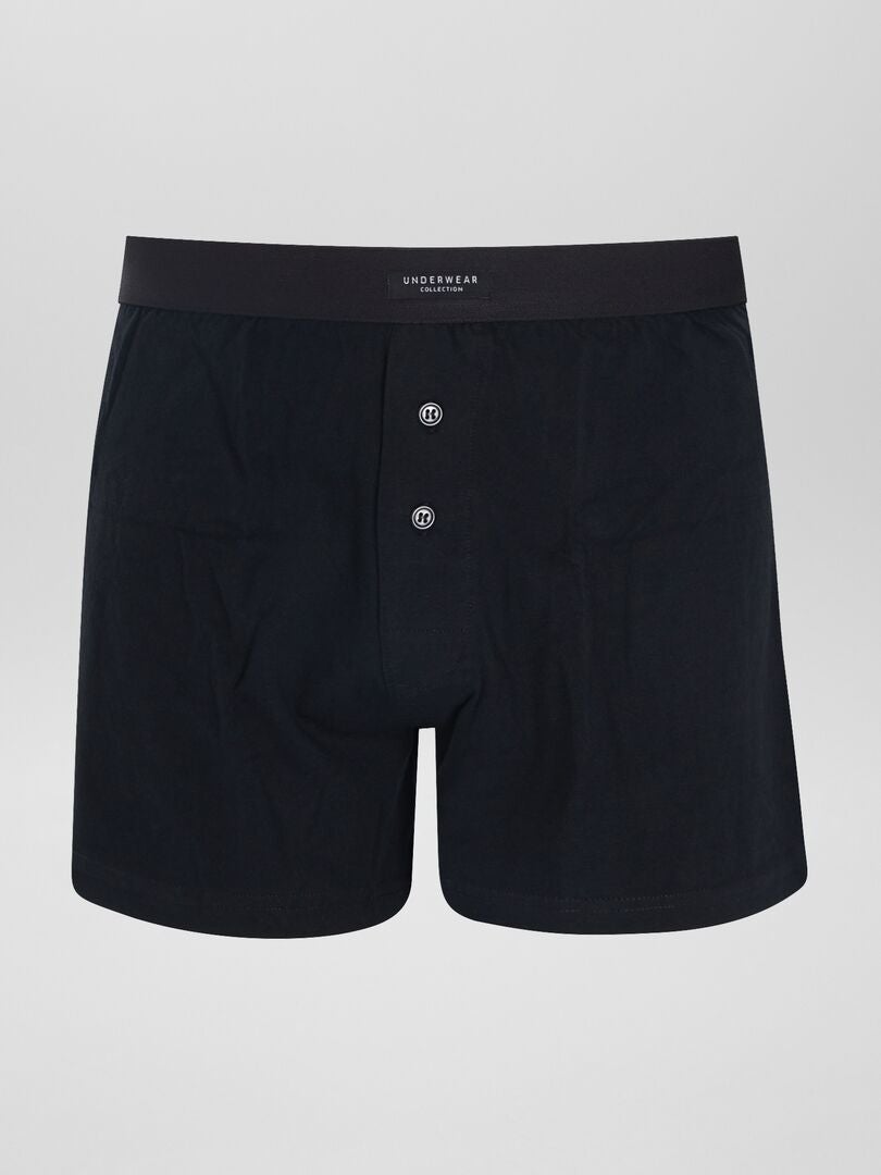 Conjunto de 3 cuecas boxer de cor sólida - CINZA