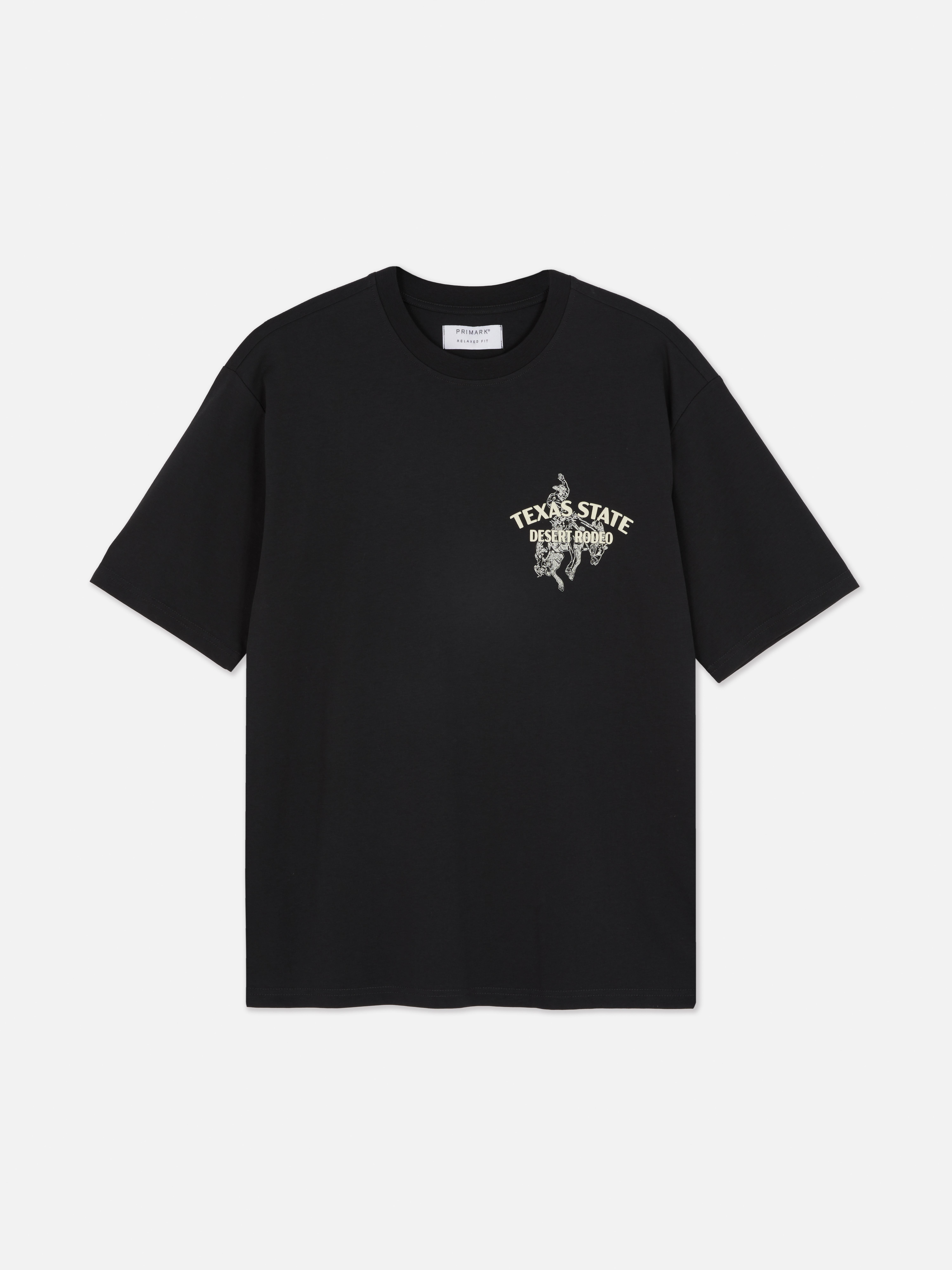 T-shirt with rodeo print Embrace the Wild West with this crew neck T-shirt with a rodeo print