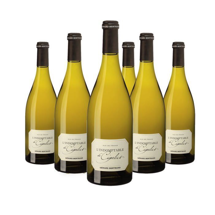 Indomptable de Cigalus vinho branco orgânico 2024 Lote de 6 garrafas de 75cl