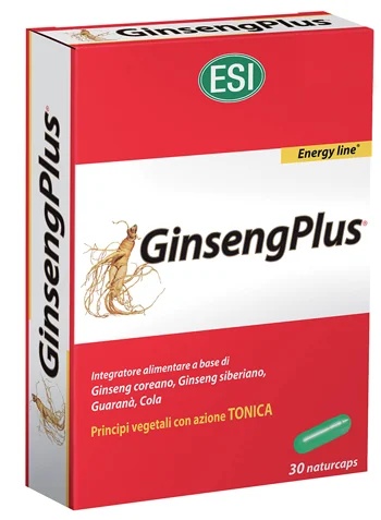 ESI Esi GinsengPlus Tonic Supplement 30 Naturcaps lactosevrij