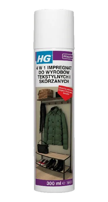HG Impregnat do wyrobów tekstylnych, chroniący przed wodą, olejem, tłuszczem i brudem 300 ml