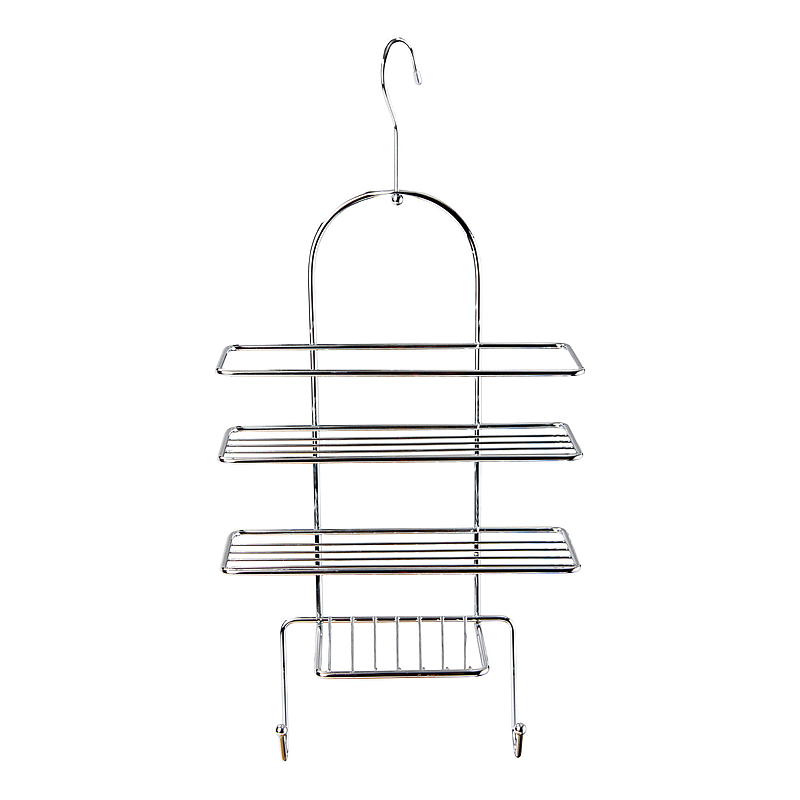Koti Suihkuhylly 3 tasoa 25x10x54 cm koukulla