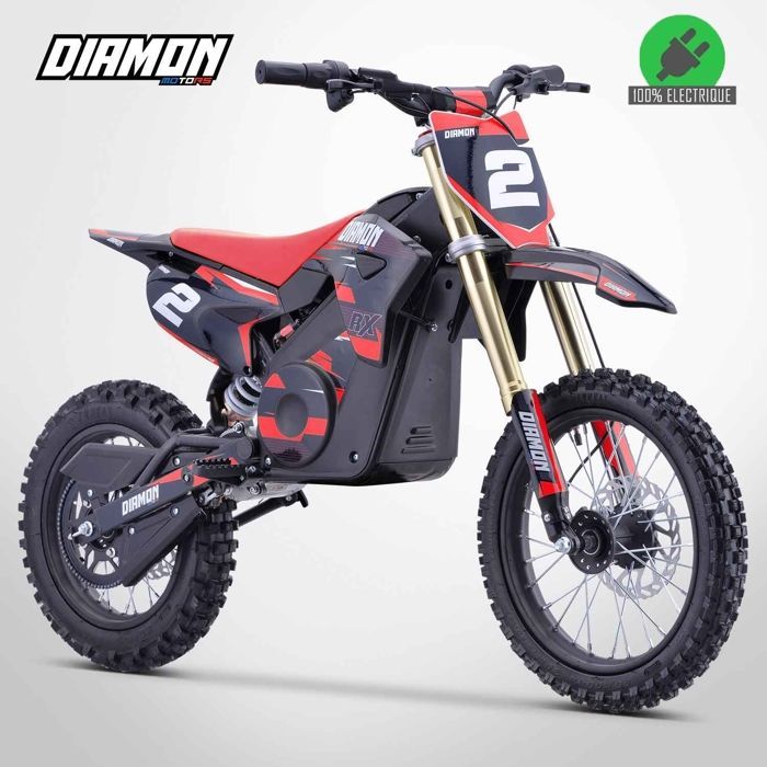 Moto Enfant Électrique 1600W / Moto cross ORION 1600W / 14/12 / Rouge